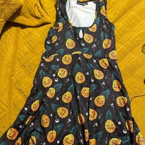 Sourpuss XL Jill-o-lantern keyhole skater dress